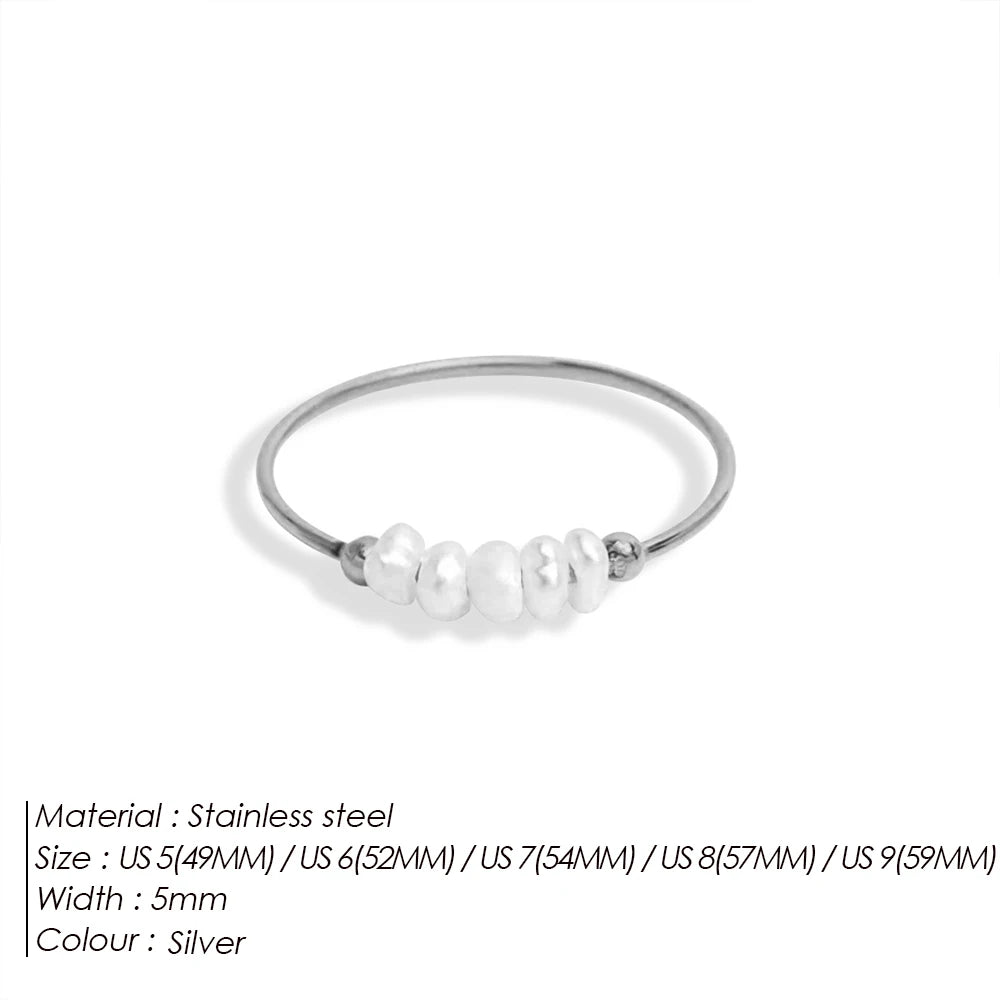 "Five Pearls" Ring