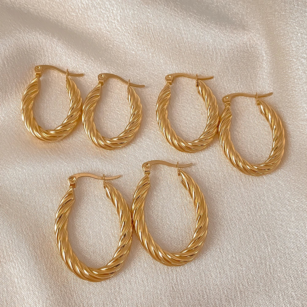 Twist Hoop Earrings