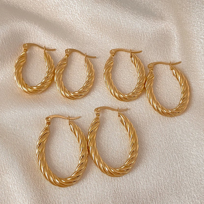 Twist Hoop Earrings