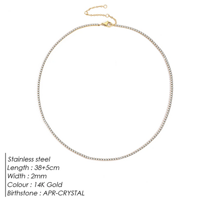 Sparkling Gemstone Necklace