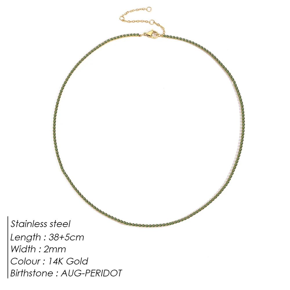 Sparkling Gemstone Necklace