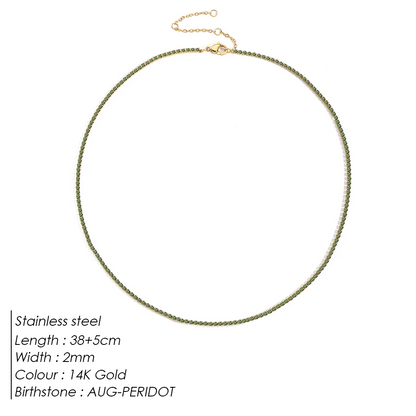 Sparkling Gemstone Necklace