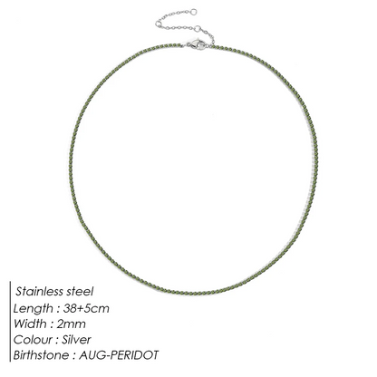 Sparkling Gemstone Necklace