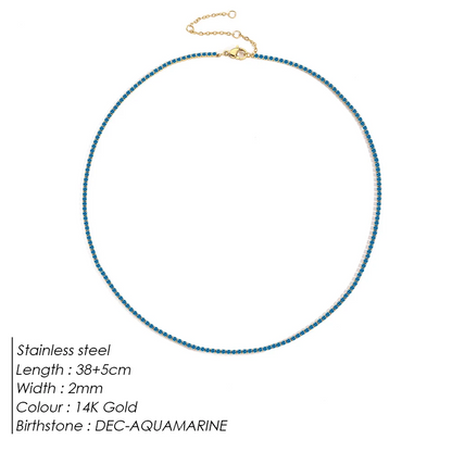 Sparkling Gemstone Necklace