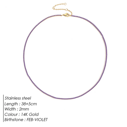 Sparkling Gemstone Necklace