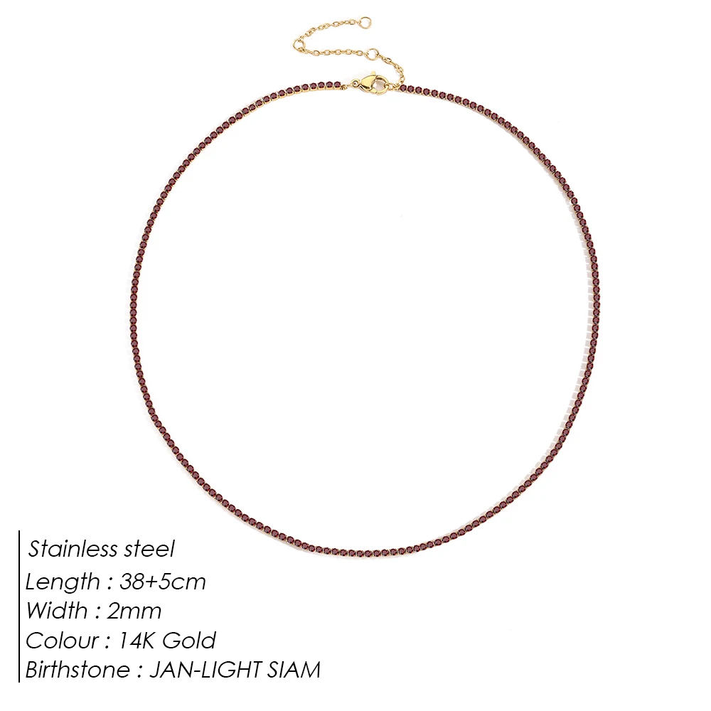 Sparkling Gemstone Necklace