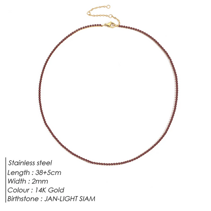 Sparkling Gemstone Necklace