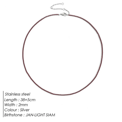 Sparkling Gemstone Necklace