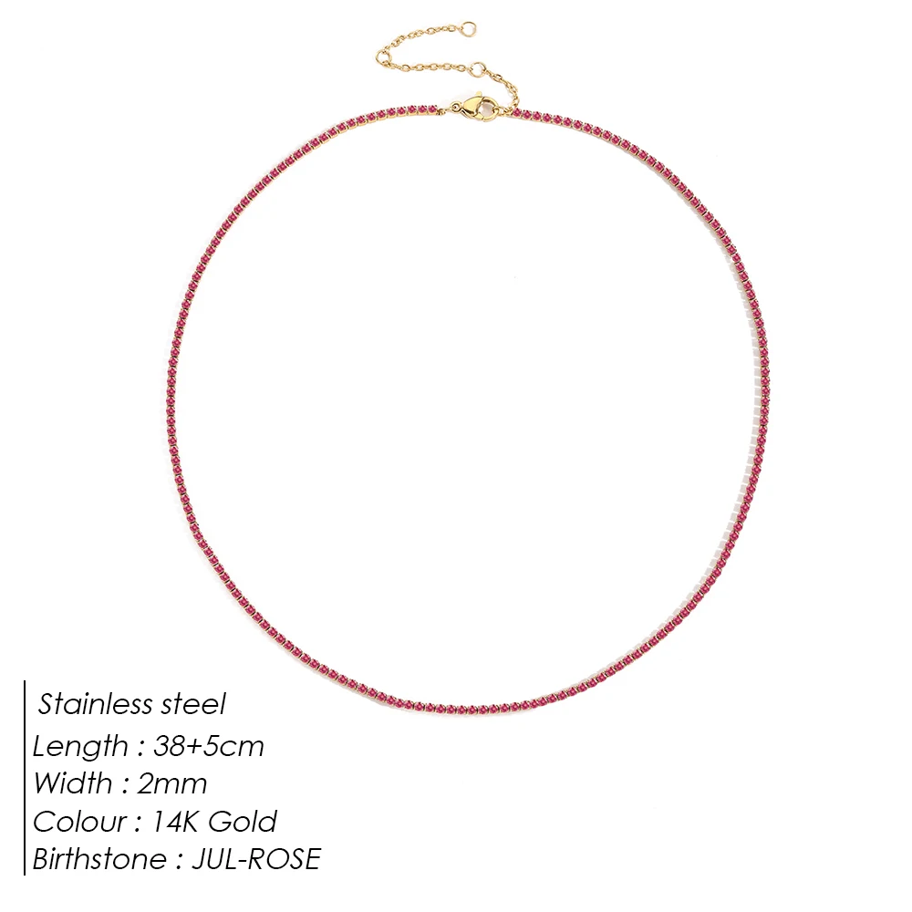 Sparkling Gemstone Necklace