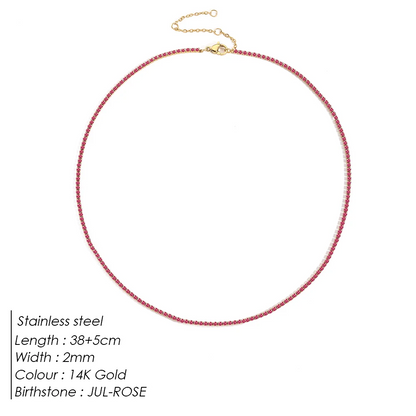 Sparkling Gemstone Necklace