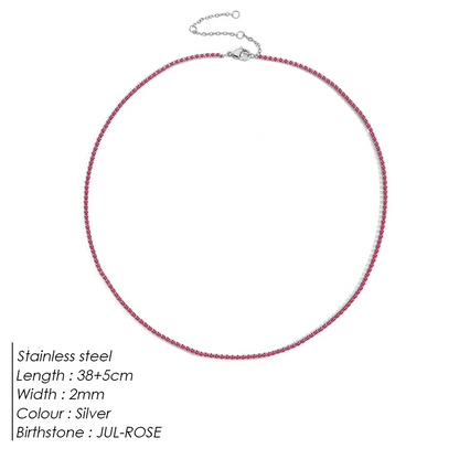 Sparkling Gemstone Necklace