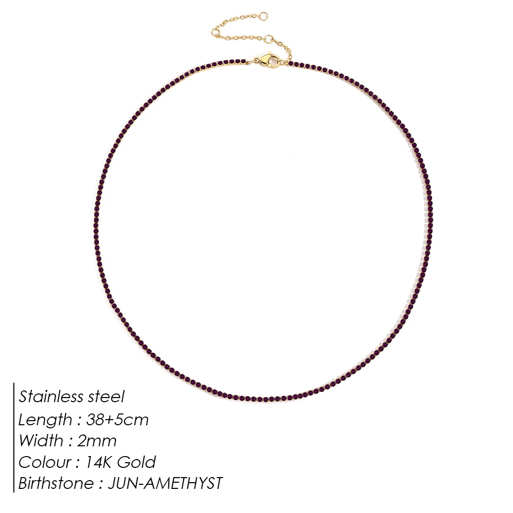 Sparkling Gemstone Necklace