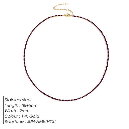 Sparkling Gemstone Necklace