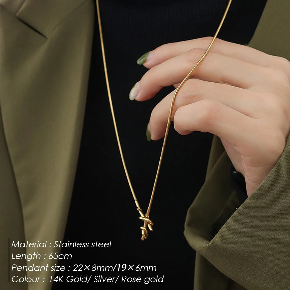 Y Shape Rope Necklace