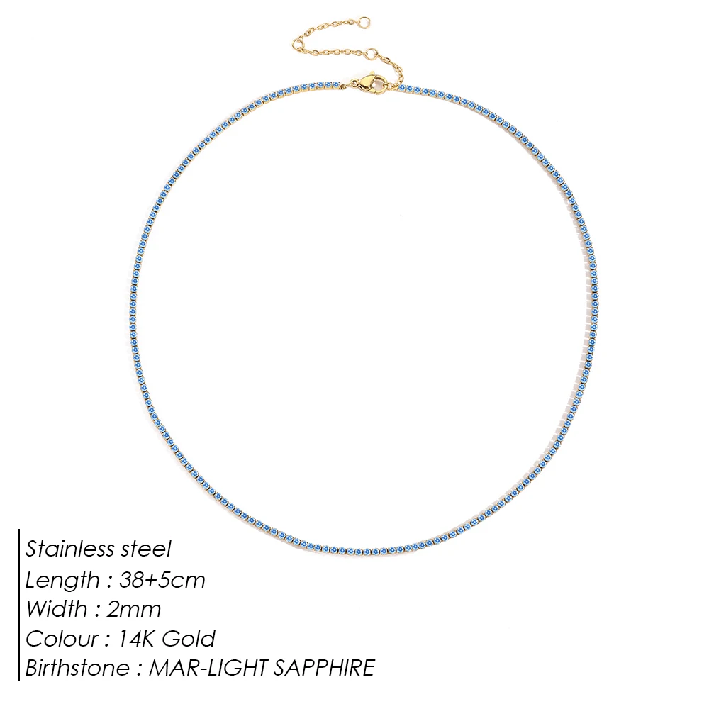 Sparkling Gemstone Necklace