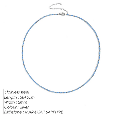 Sparkling Gemstone Necklace