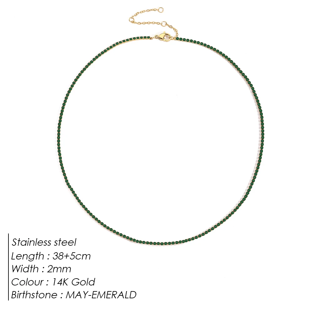 Sparkling Gemstone Necklace