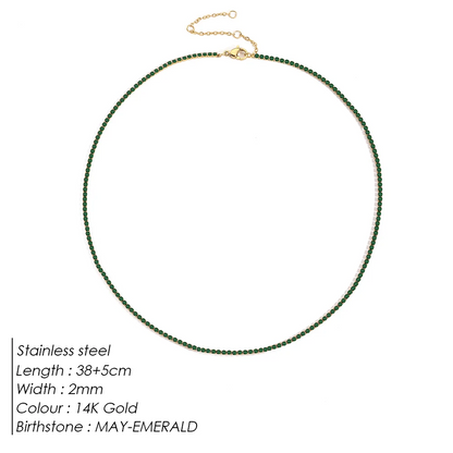 Sparkling Gemstone Necklace