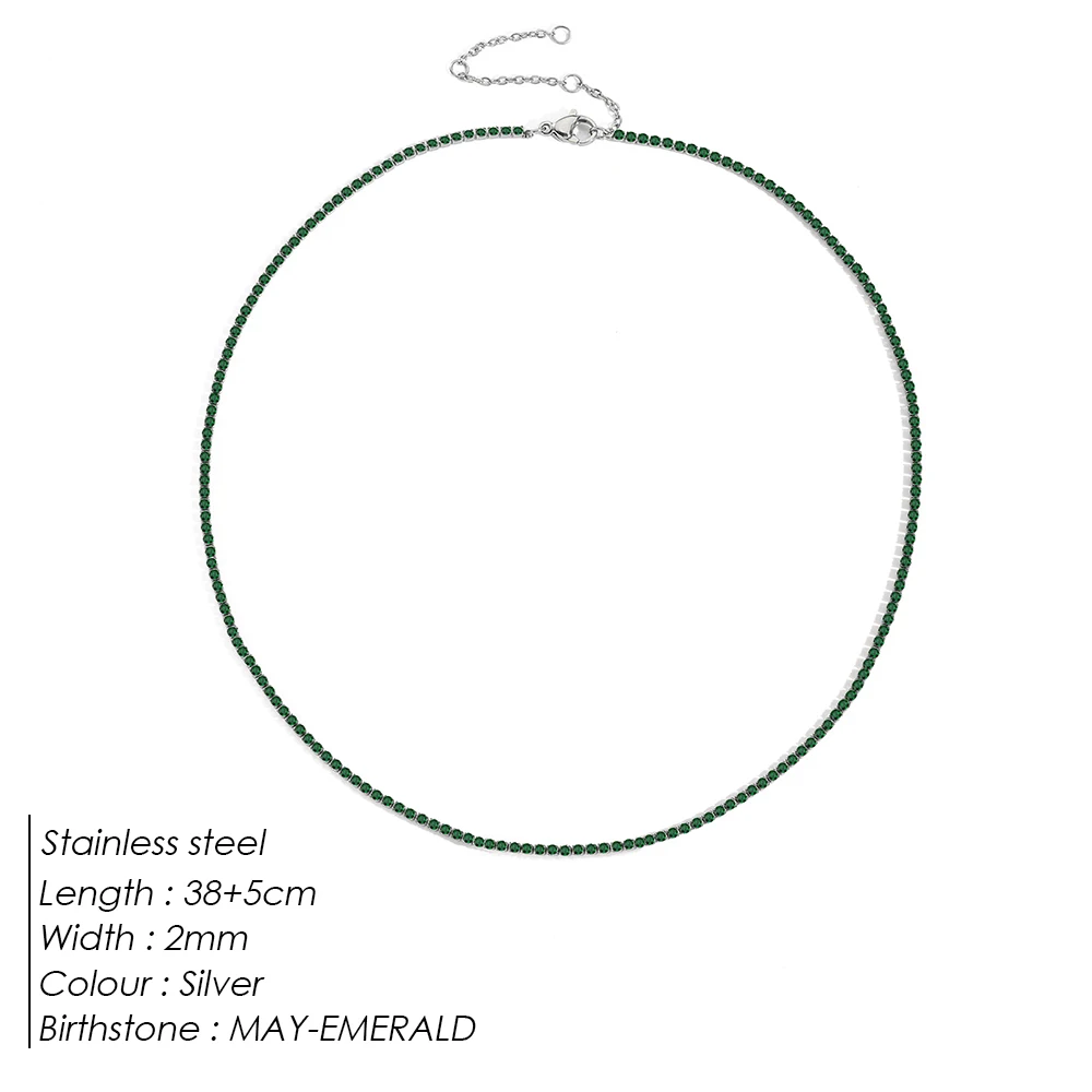 Sparkling Gemstone Necklace