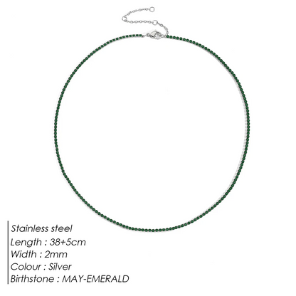 Sparkling Gemstone Necklace