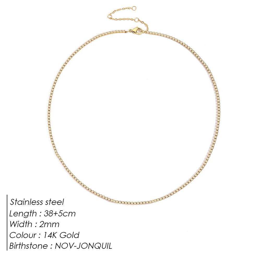 Sparkling Gemstone Necklace