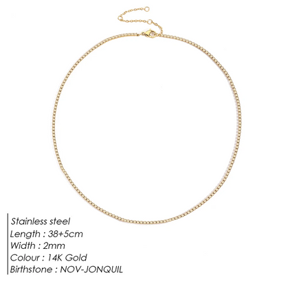 Sparkling Gemstone Necklace