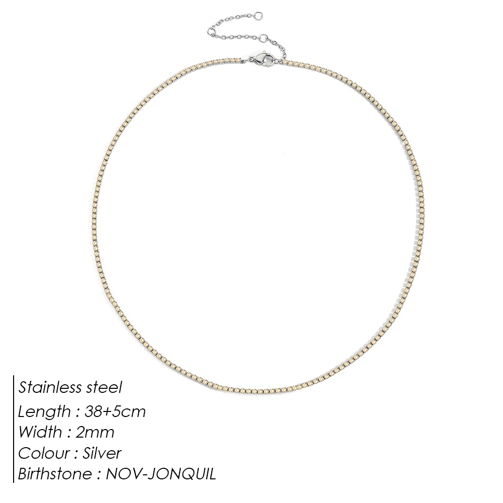 Sparkling Gemstone Necklace