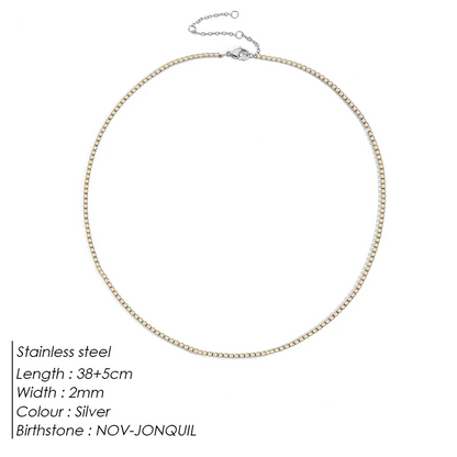 Sparkling Gemstone Necklace