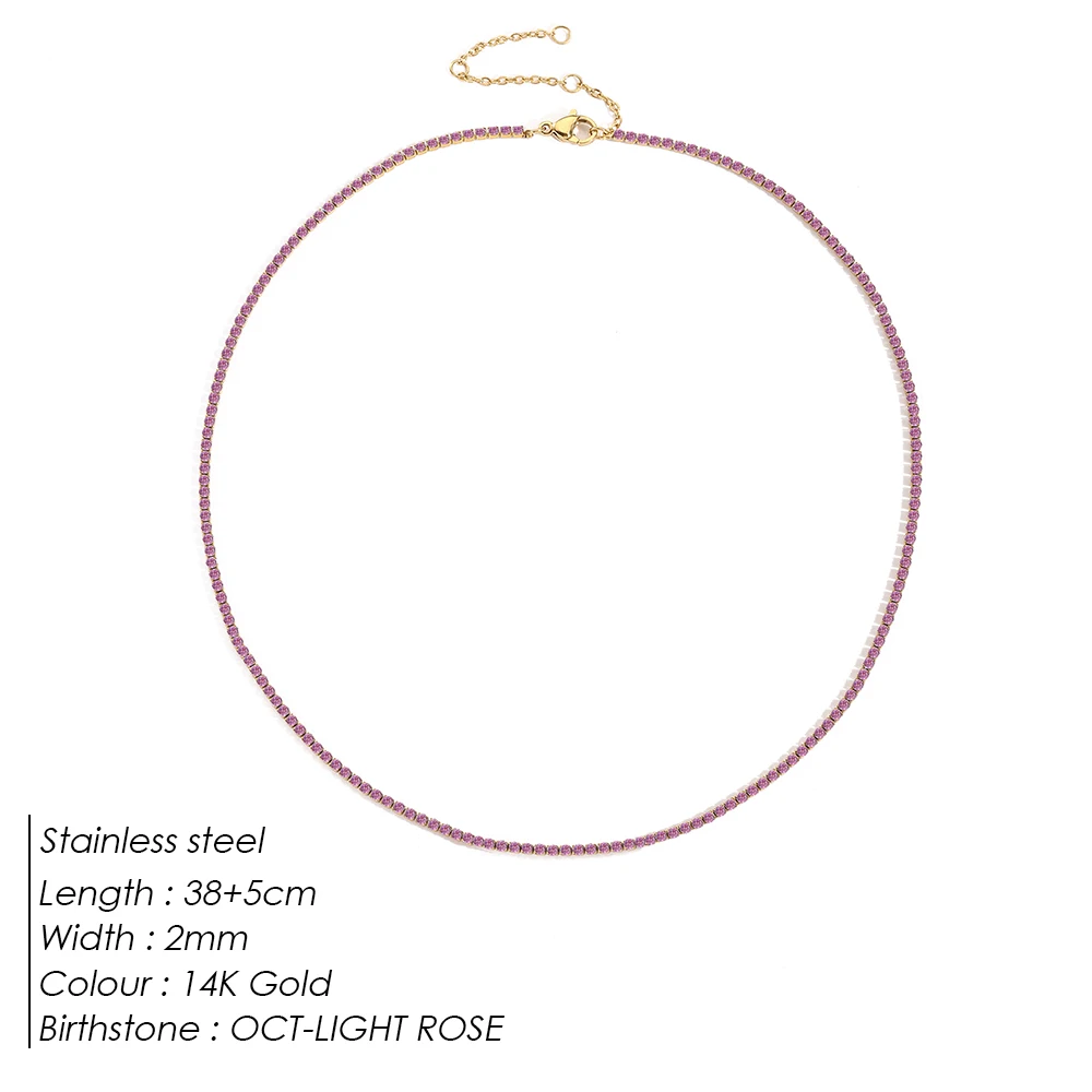 Sparkling Gemstone Necklace