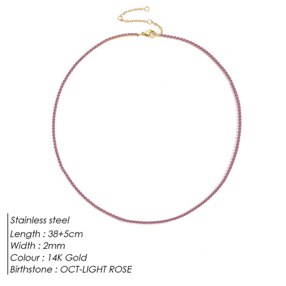 Sparkling Gemstone Necklace