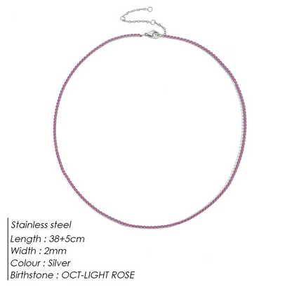 Sparkling Gemstone Necklace