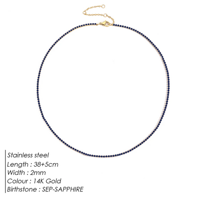 Sparkling Gemstone Necklace