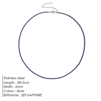 Sparkling Gemstone Necklace