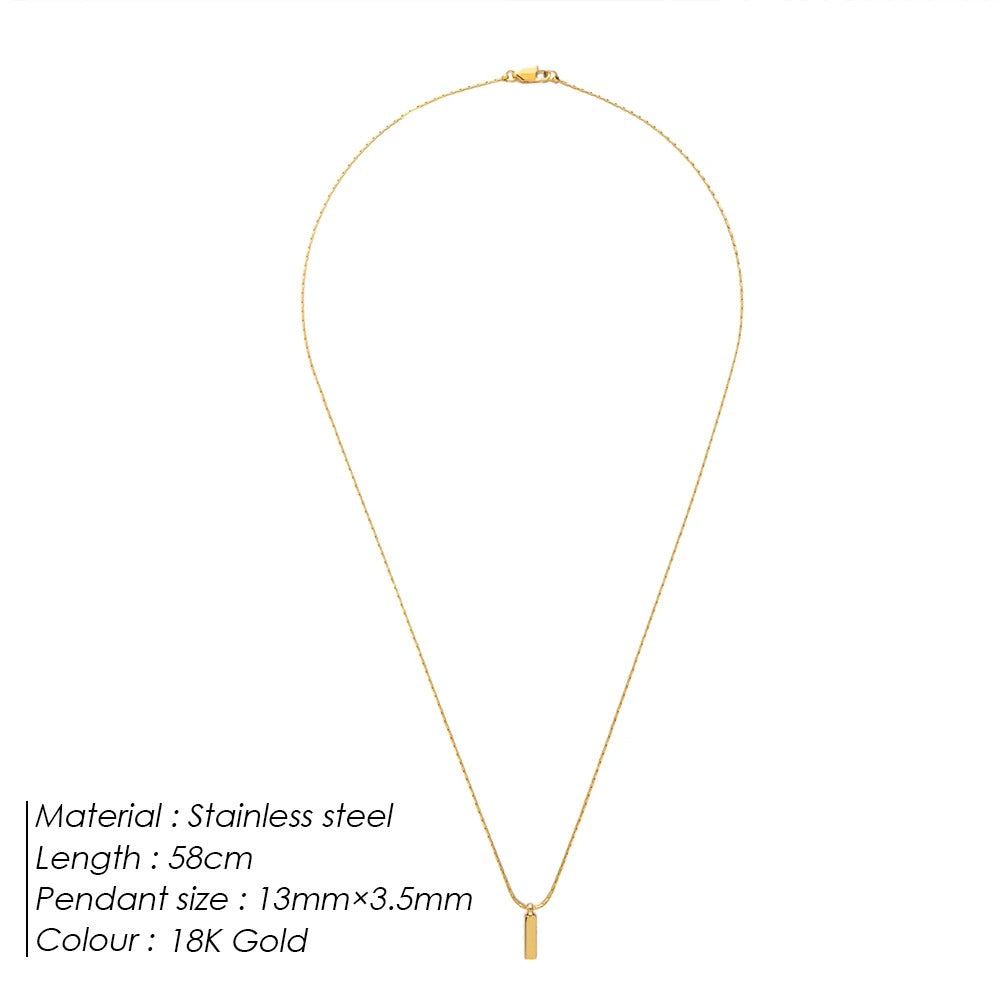 Wire Pendant Necklace