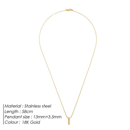 Wire Pendant Necklace