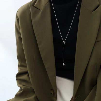 Y Shape Rope Necklace