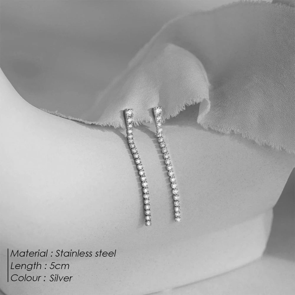 Sparkling Gemstone Earrings